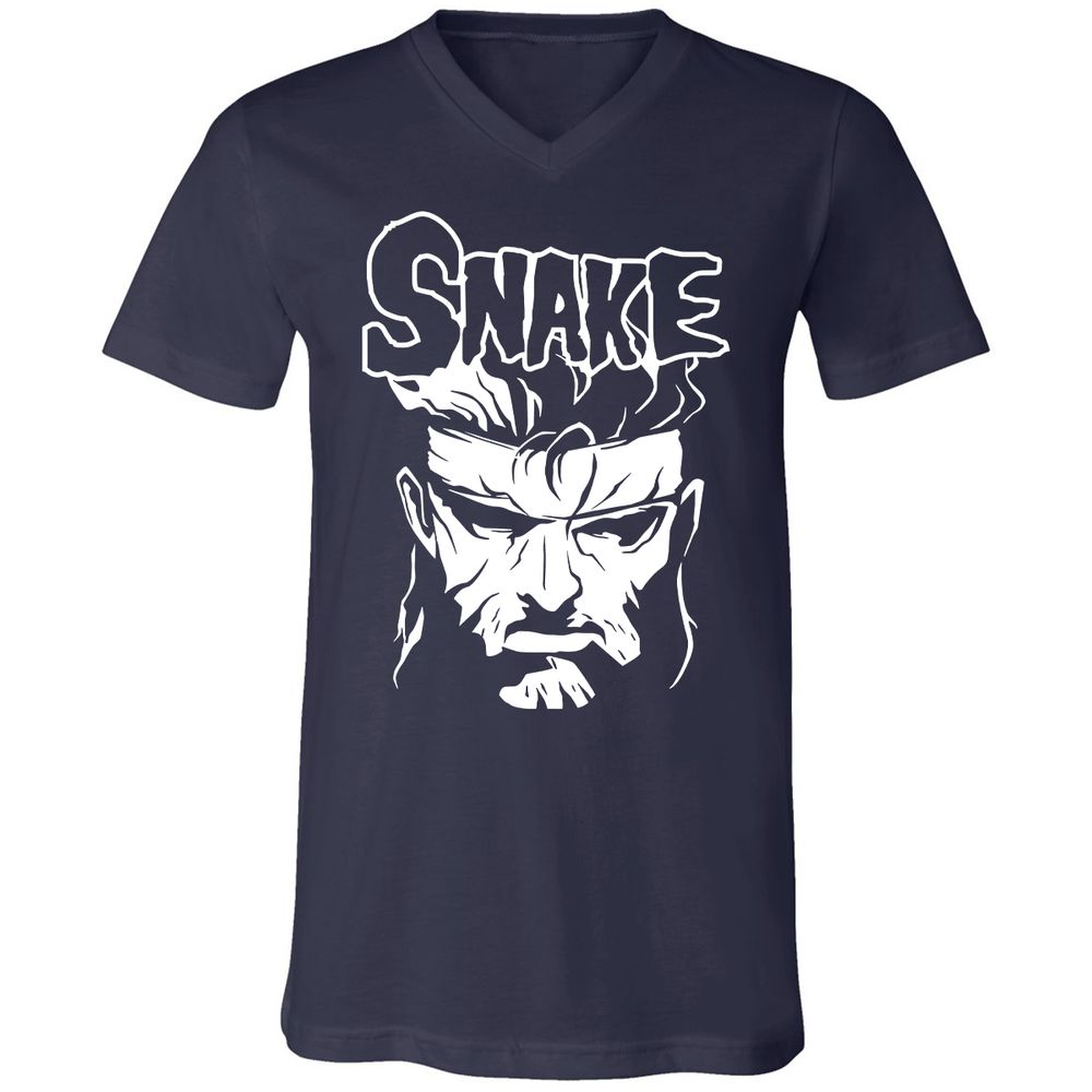 Unisex V-Neck T-Shirt - ZTK3PMDY - Navy - 2