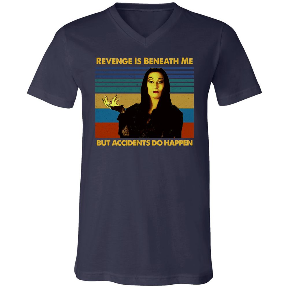 Unisex V-Neck T-Shirt - E3VFPG51 - Navy - 2