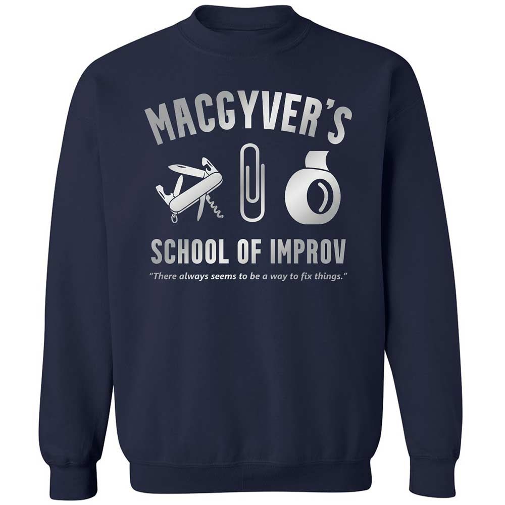 Classic Unisex Sweatshirt - 1WMKJDHV - Navy - 2