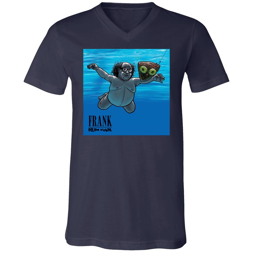 Unisex V-Neck T-Shirt - 98ADVRFA - Navy - 2