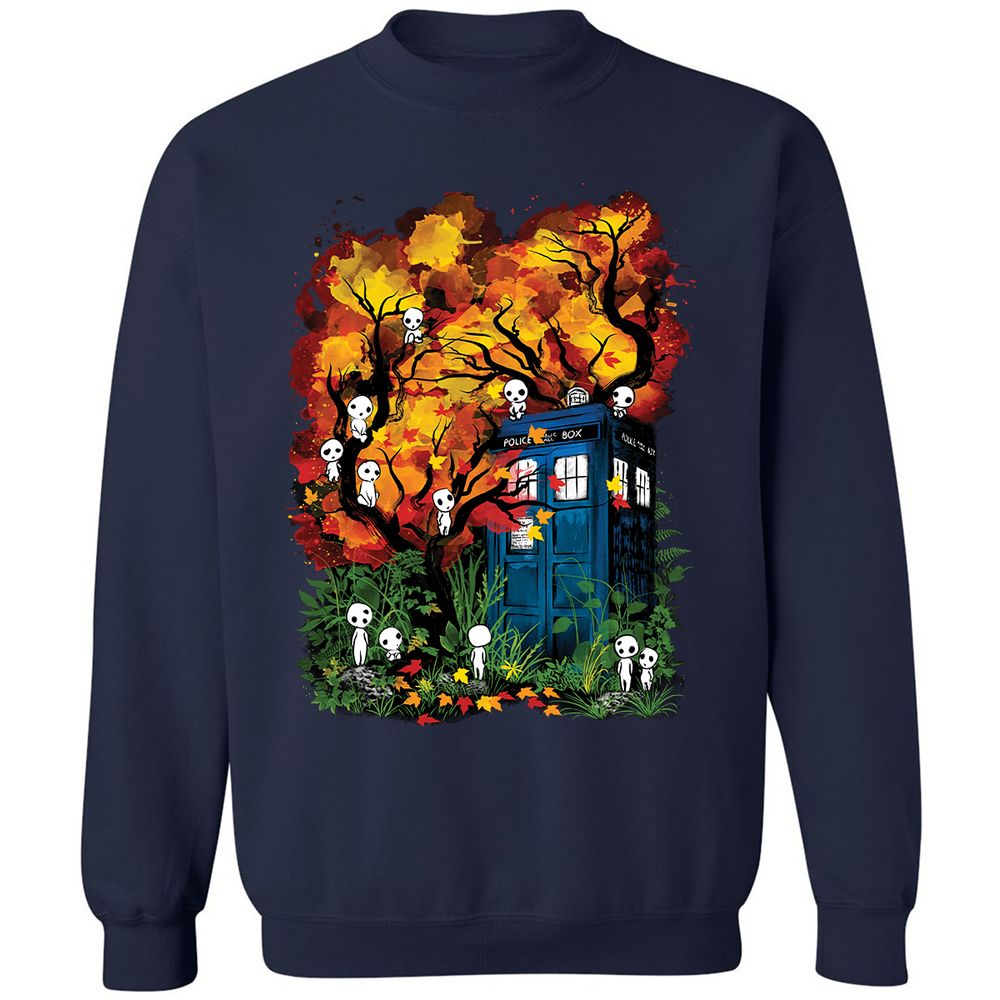 Classic Unisex Sweatshirt - HUWZB4TG - Navy - 2