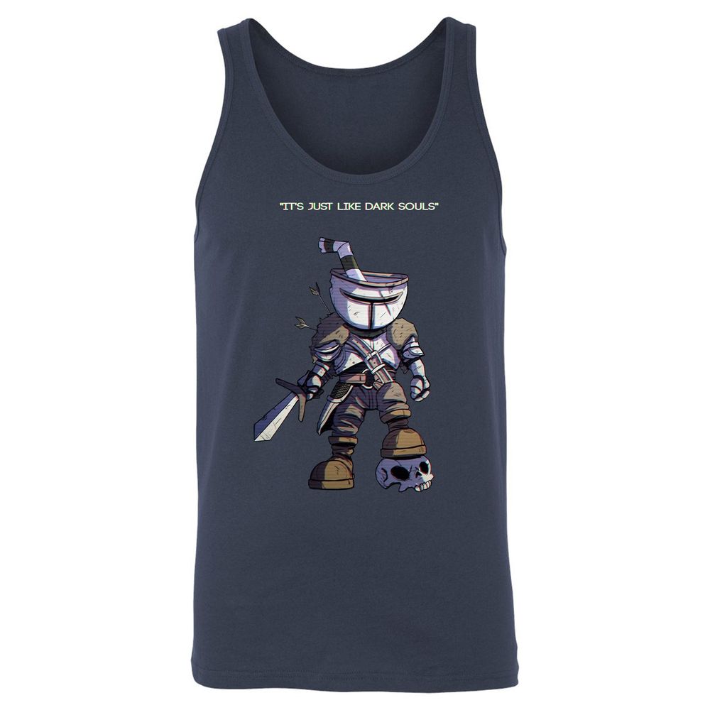 Unisex Jersey Tank - 4DRAGRXK - Navy - 2