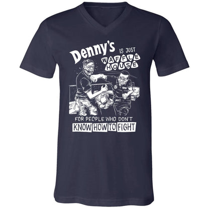 Unisex V-Neck T-Shirt - 5ZSNV8SE - Navy - 2