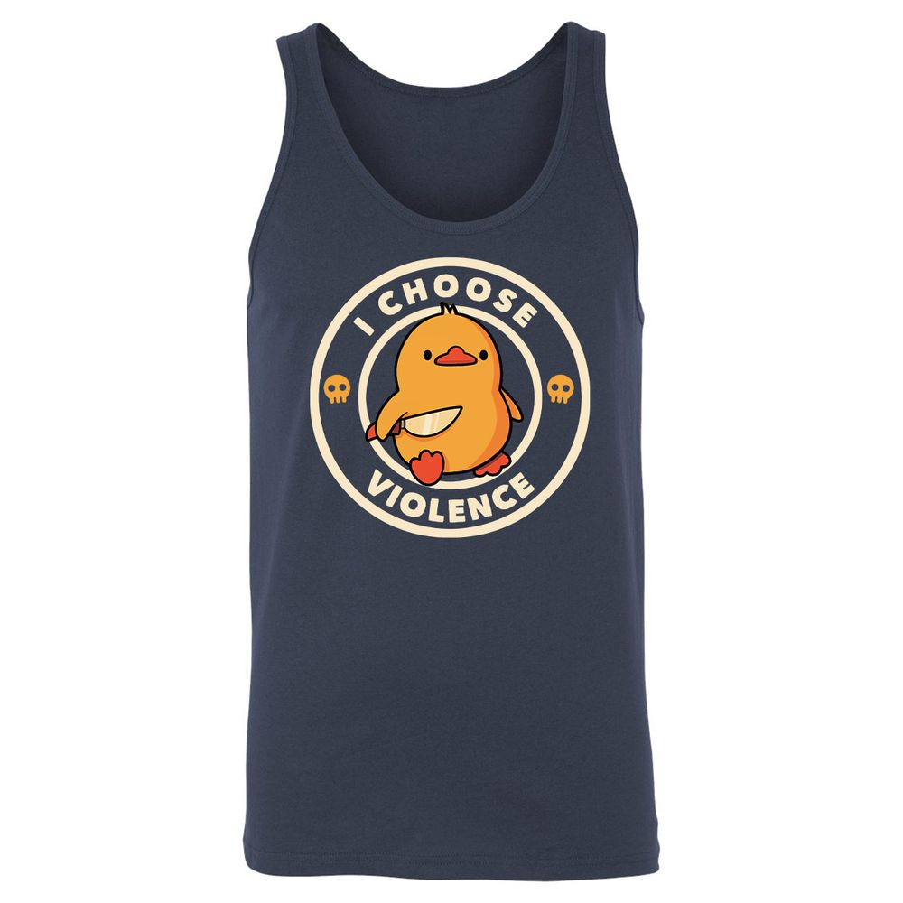 Unisex Jersey Tank - 4E5MSAJW - Navy - 2