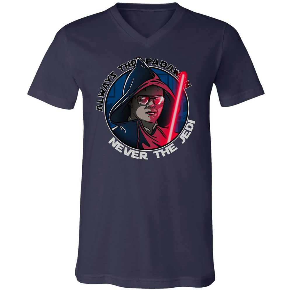 Unisex V-Neck T-Shirt - C5FKZ32J - Navy - 2