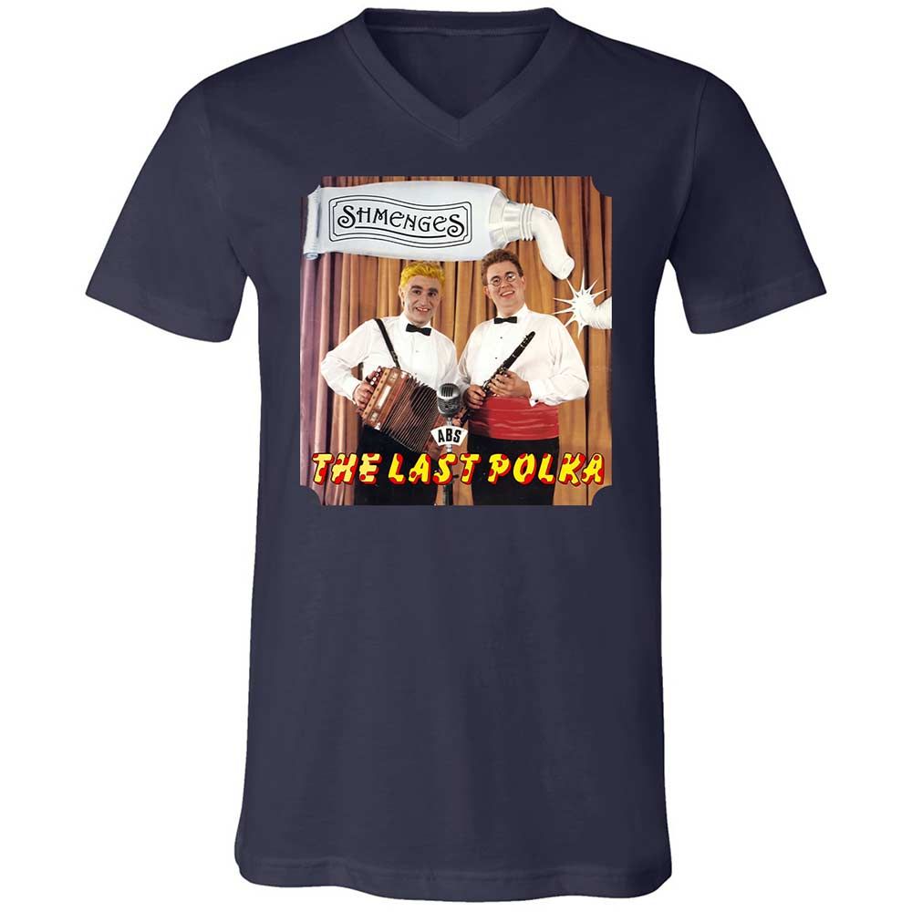 Unisex V-Neck T-Shirt - 4AV3ANL2 - Navy - 2