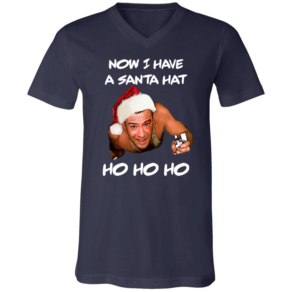 Unisex V-Neck T-Shirt - 2V6QZD4C - Navy - 2