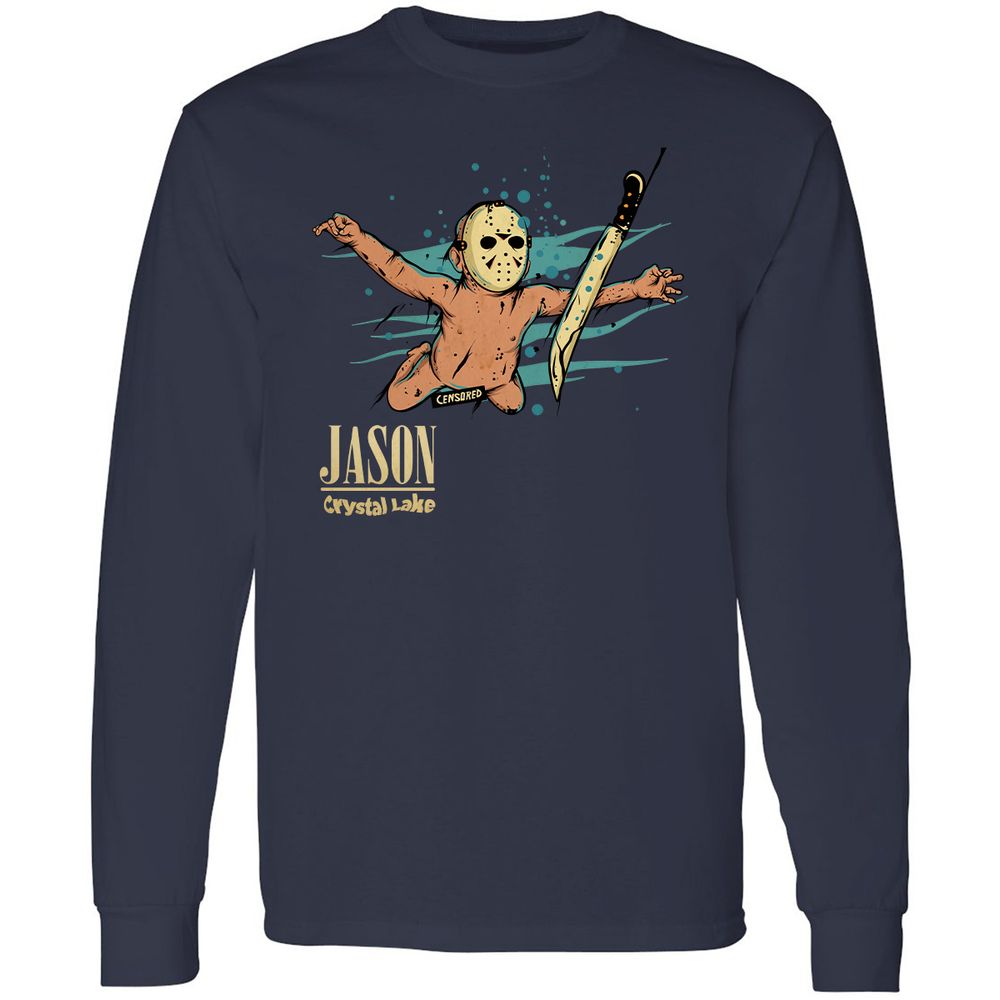Long Sleeve T-Shirt - CMT4MNK8 - Navy - 2