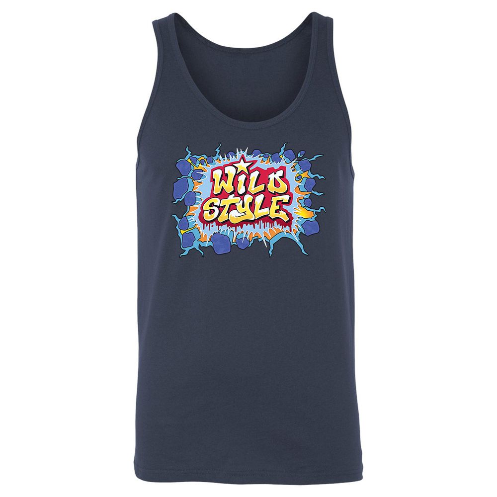 Unisex Jersey Tank - Black - Navy - 2