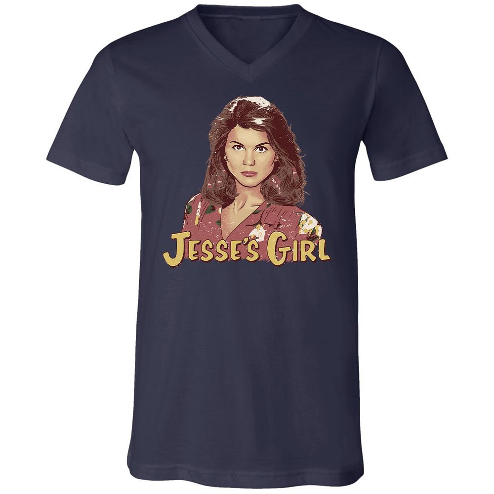Unisex V-Neck T-Shirt - 6N1RHJH5 - Navy - 2