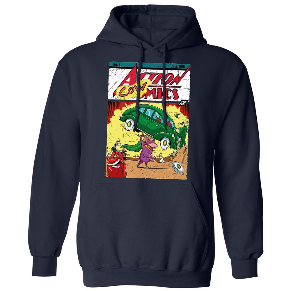 Classic Unisex Hoodie - 9618B2XL - Navy - 2