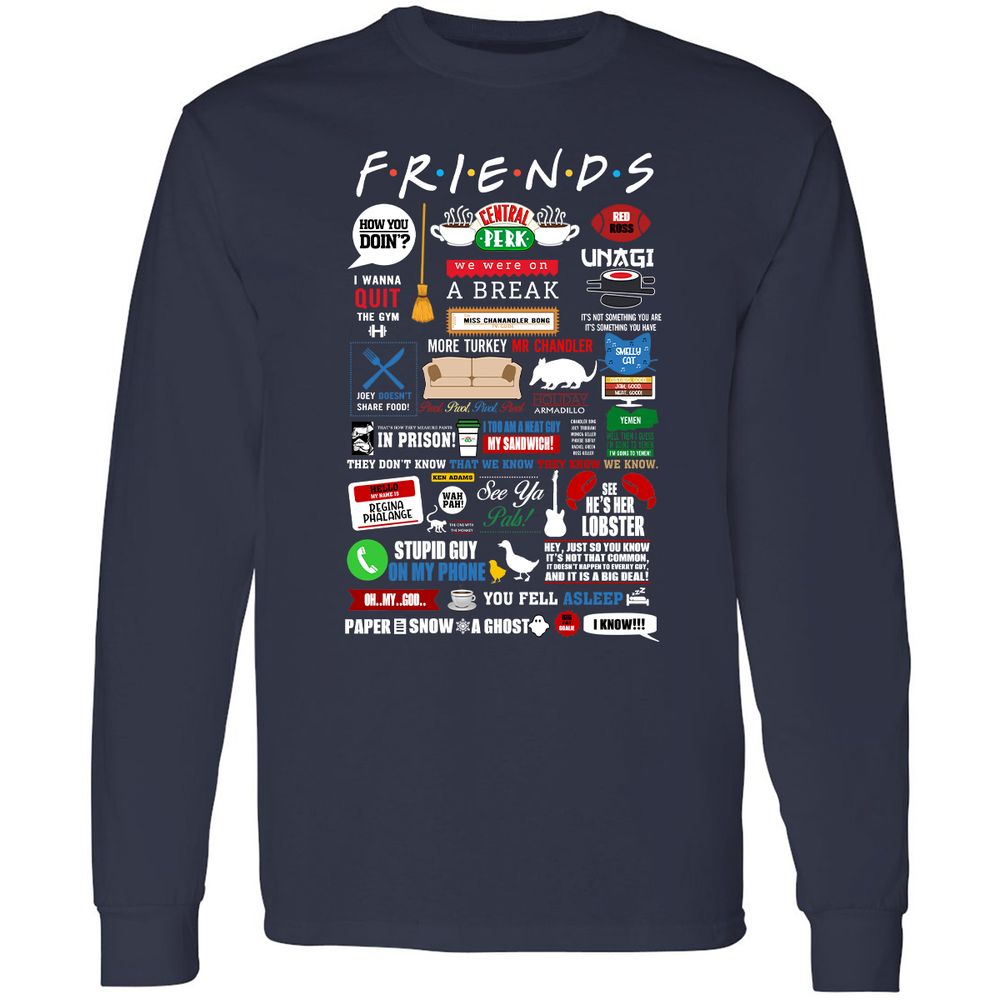 Long Sleeve T-Shirt - SZZQVDMZ - Navy - 2
