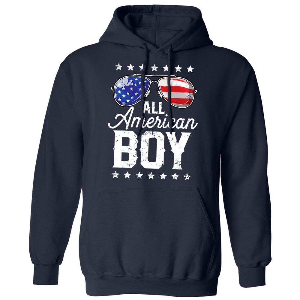 Classic Unisex Hoodie - 7YL5B5E4 - Navy - 2