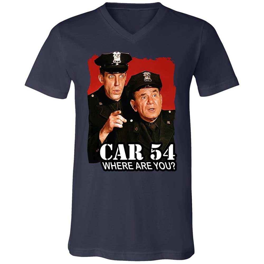 Unisex V-Neck T-Shirt - G4WAZ7GJ - Navy - 2