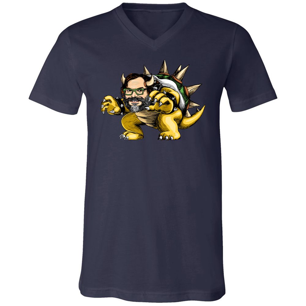 Unisex V-Neck T-Shirt - 91A1ZFXP - Navy - 2