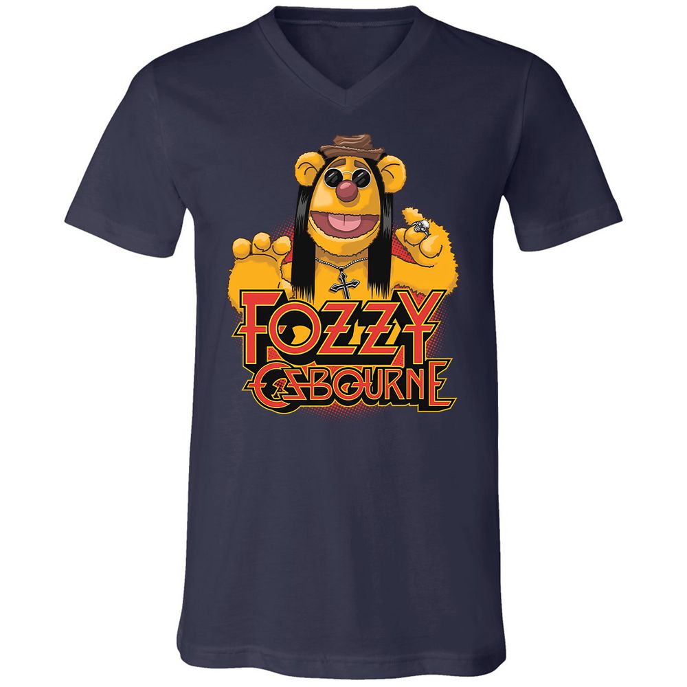 Unisex V-Neck T-Shirt - NV2FPBQC - Navy - 2