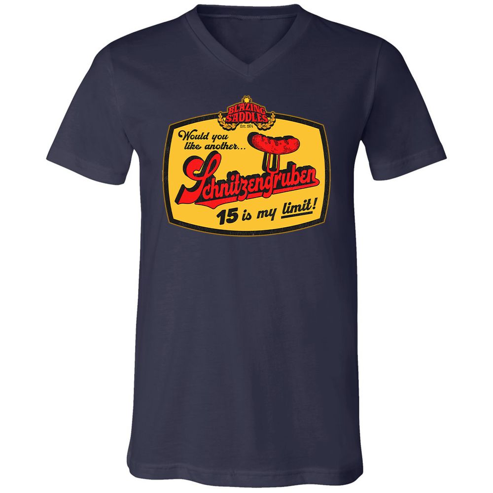 Unisex V-Neck T-Shirt - BSTA7B6U - Navy - 2