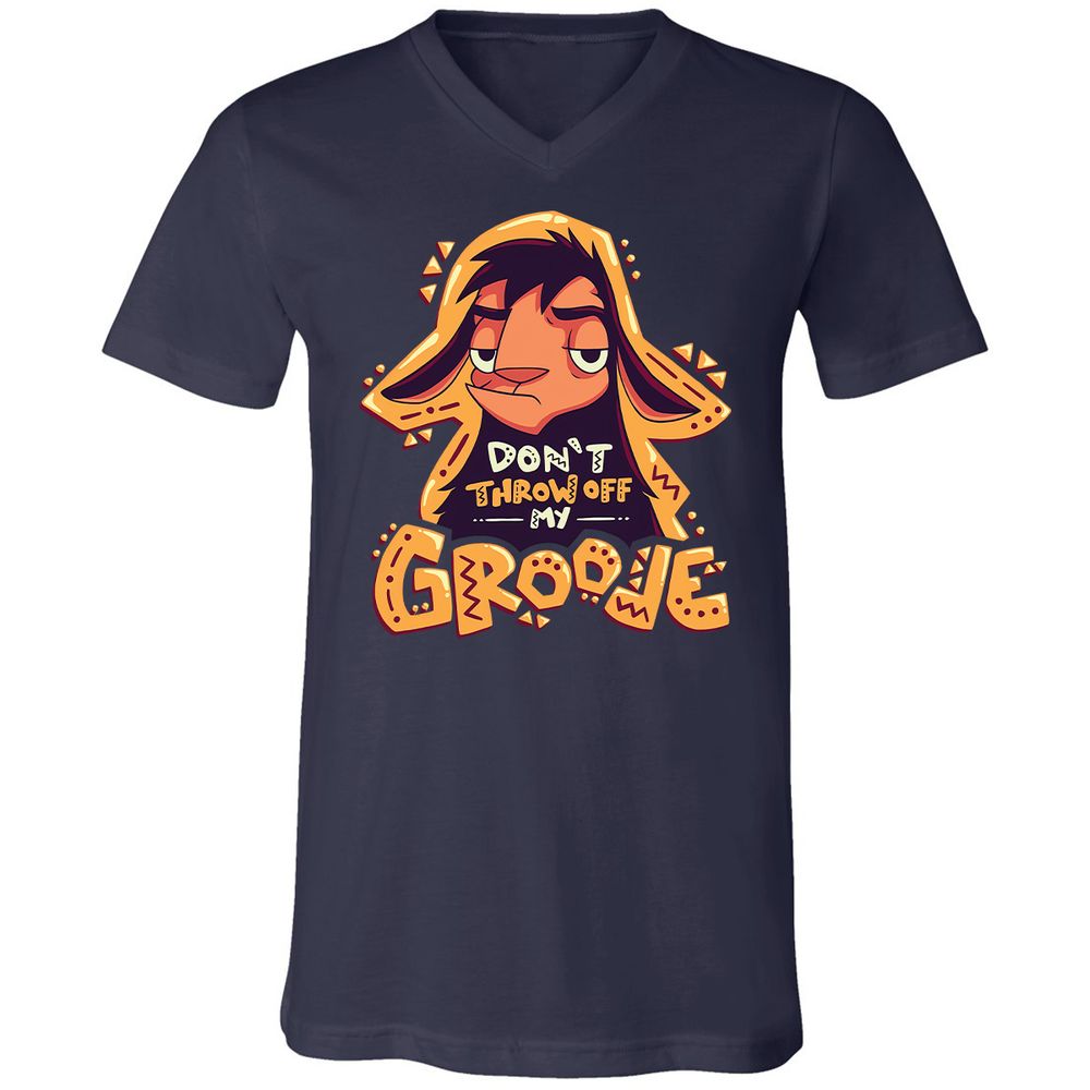 Unisex V-Neck T-Shirt - HTN2R35X - Navy - 2