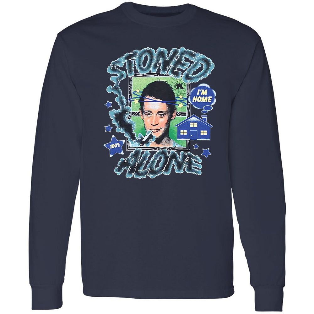 Stoned home alone - Navy - 2