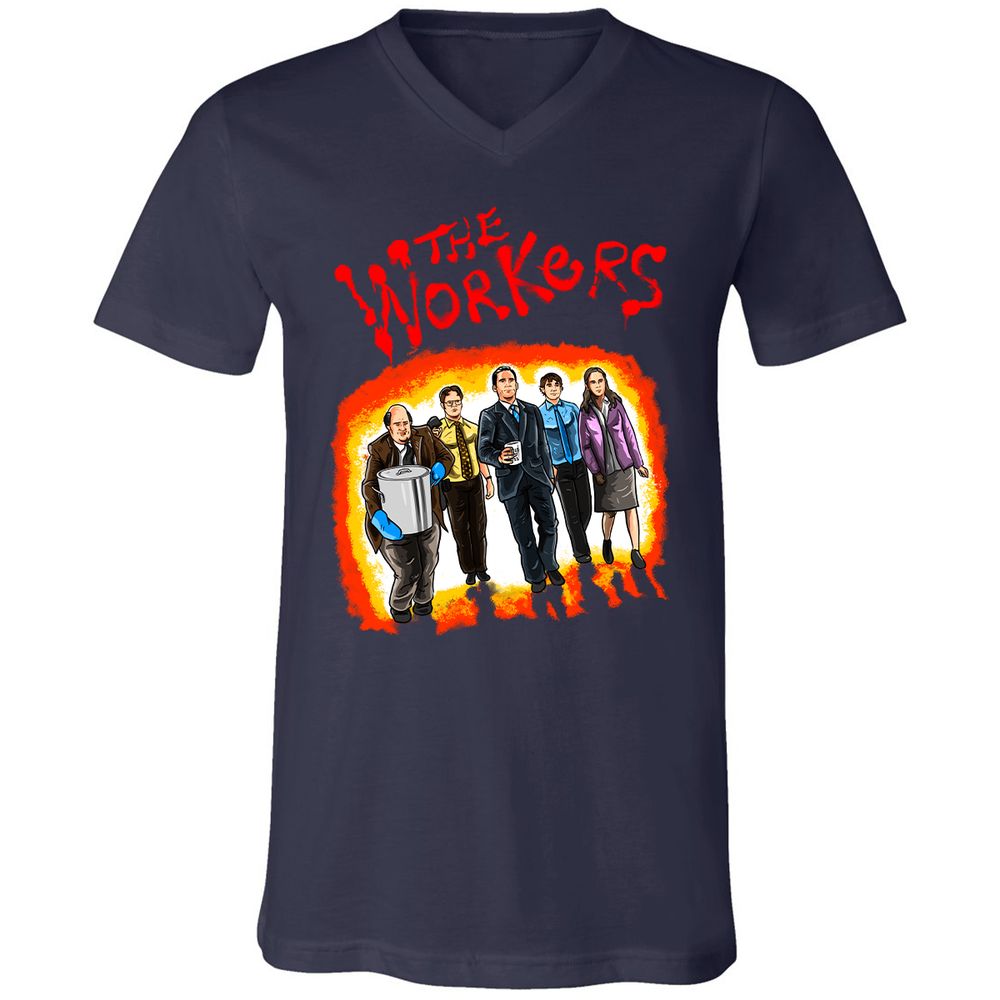 Unisex V-Neck T-Shirt - GPRF7D66 - Navy - 2