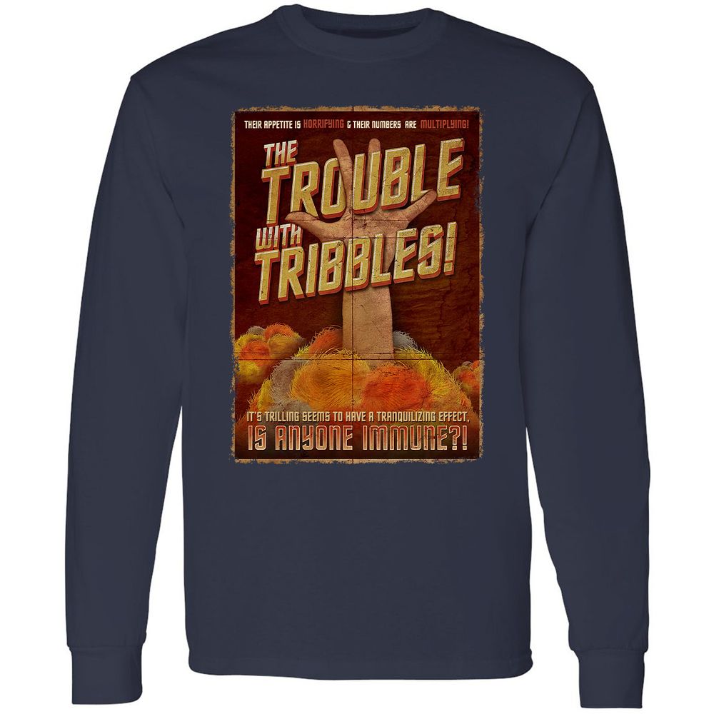 Long Sleeve T-Shirt - 3ZDMFY65 - Navy - 2