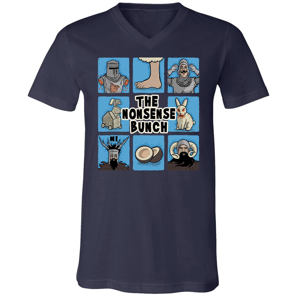 Unisex V-Neck T-Shirt - FSATAL3G - Navy - 2