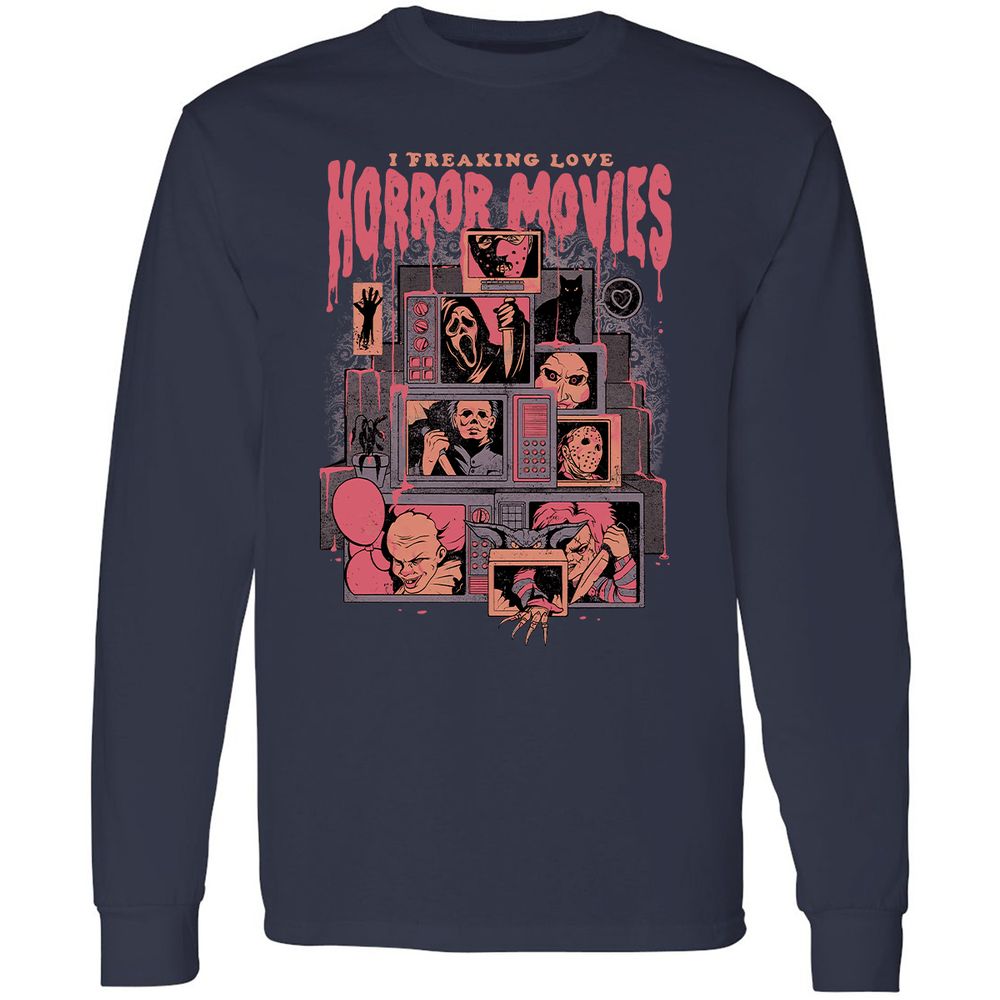 Long Sleeve T-Shirt - R9GCUXUL - Navy - 2