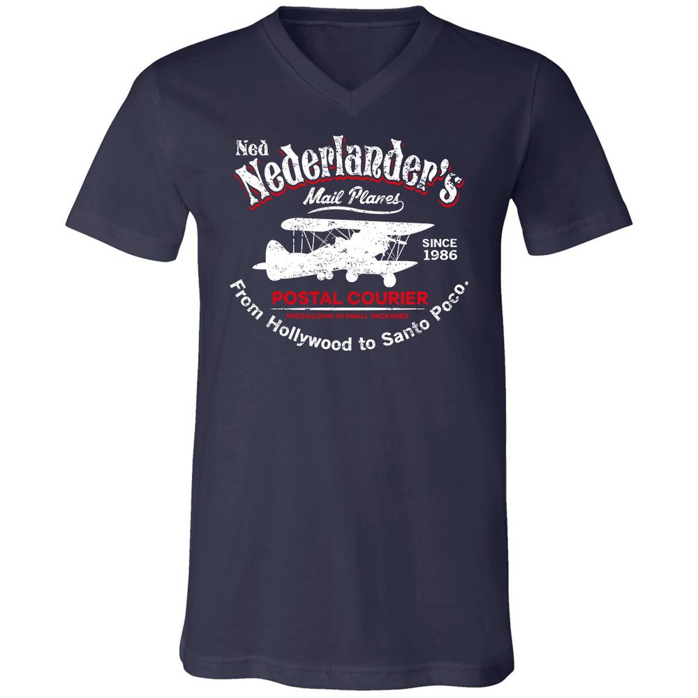 Unisex V-Neck T-Shirt - KGC3GPL1 - Navy - 2