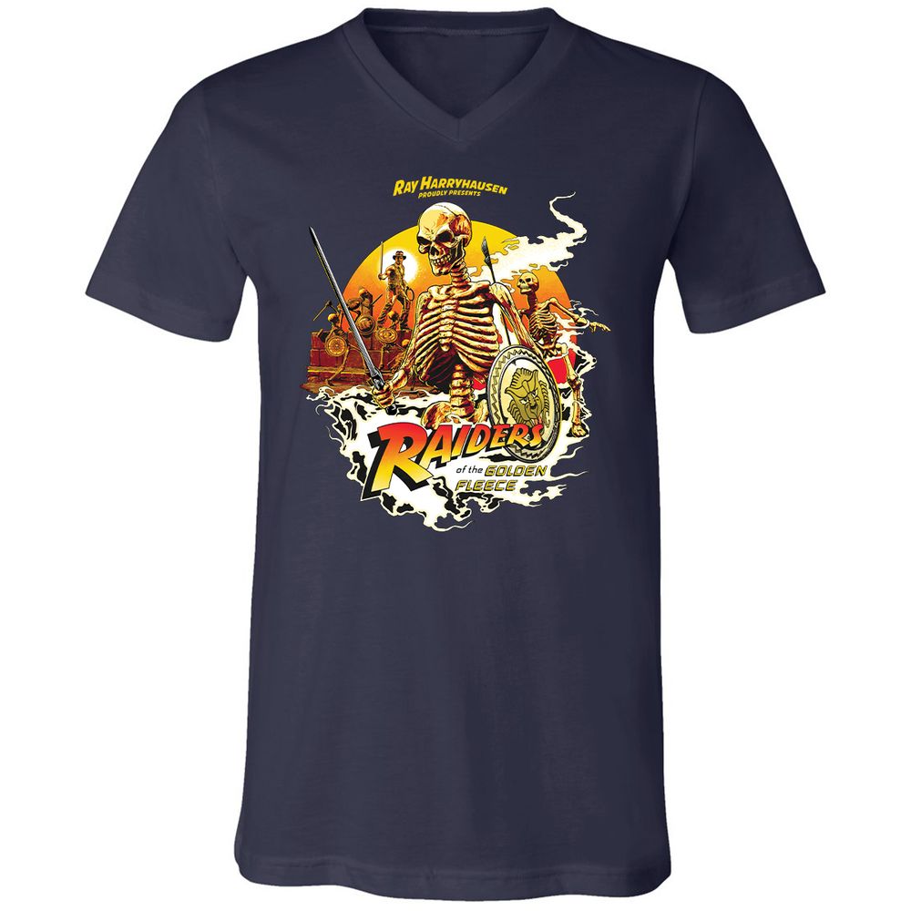 Unisex V-Neck T-Shirt - W55S8R8G - Navy - 2