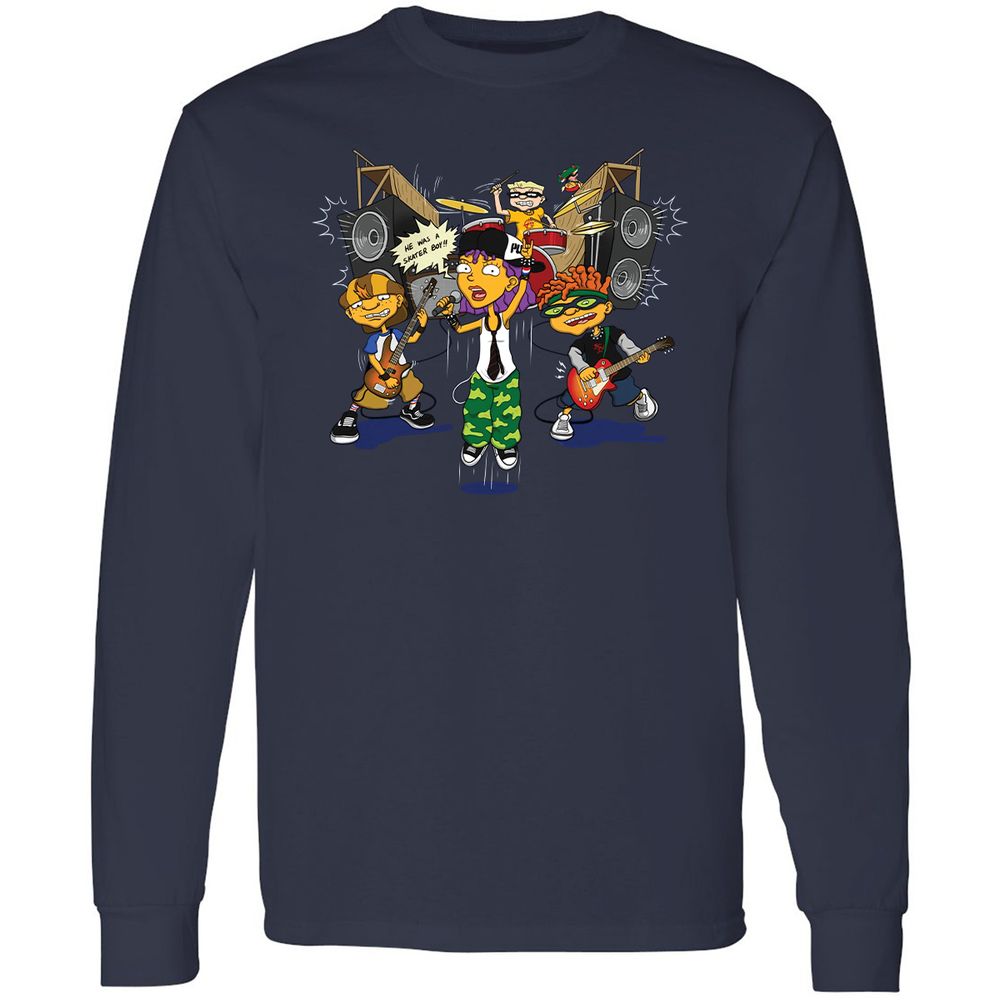 Long Sleeve T-Shirt - H8T3TJKE - Navy - 2