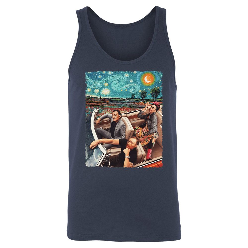 Unisex Jersey Tank - D5NNJCXH - Navy - 2