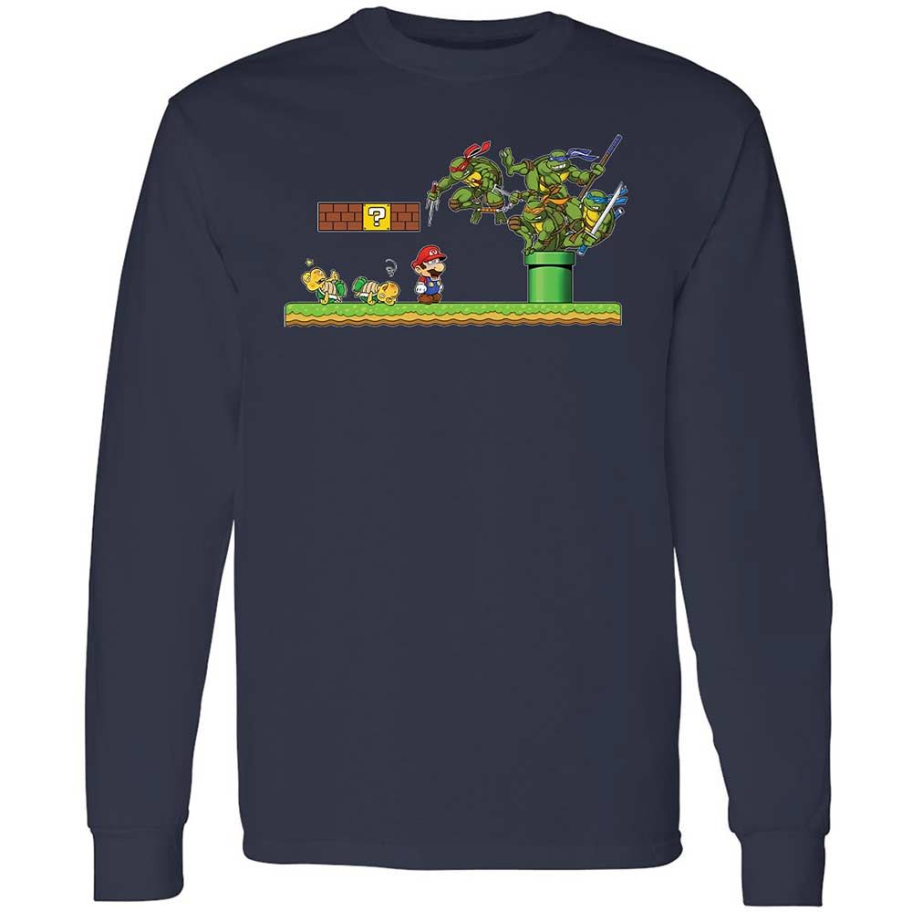 Long Sleeve T-Shirt - X5VAE6G2 - Navy - 2