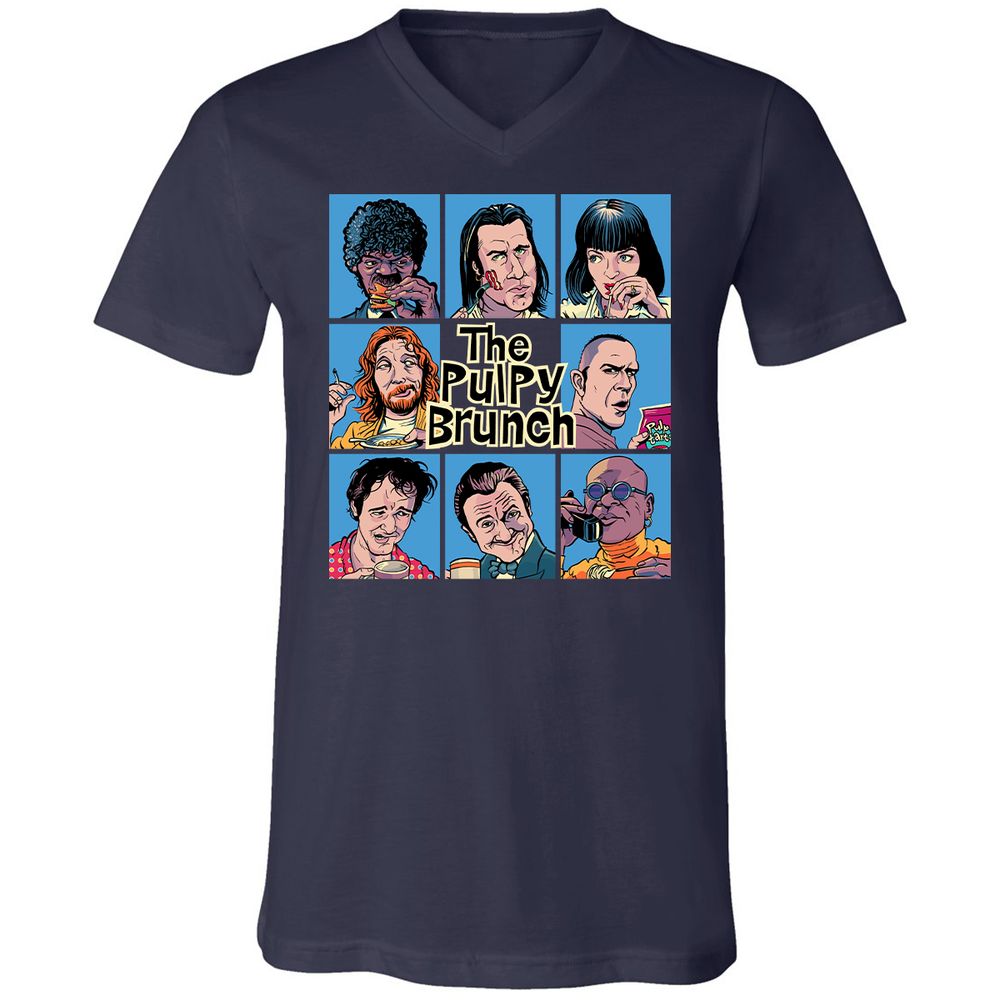 Unisex V-Neck T-Shirt - M234R38U - Navy - 2
