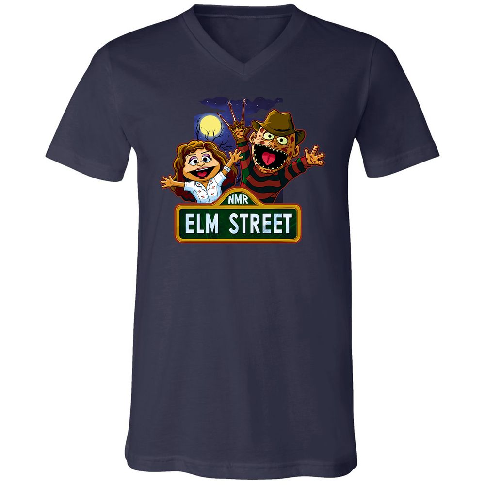 Unisex V-Neck T-Shirt - D4UBAMTY - Navy - 2