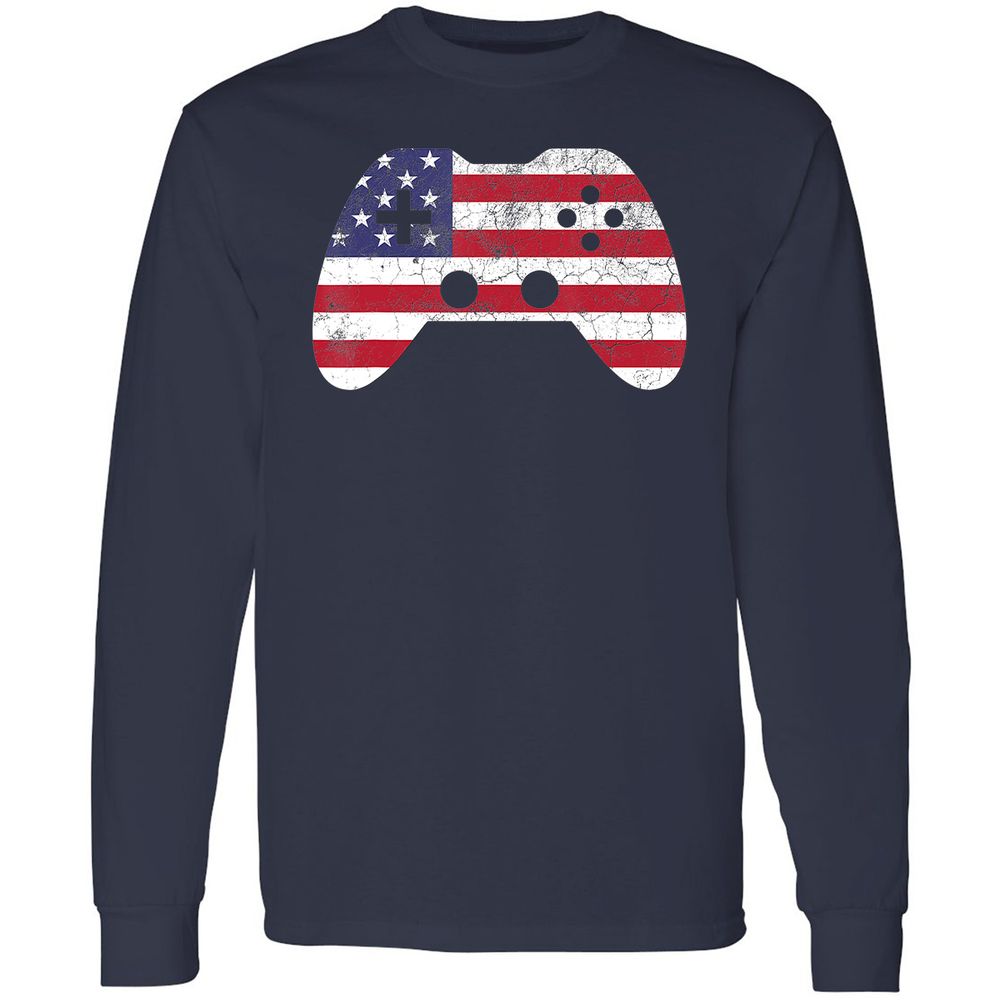 Long Sleeve T-Shirt - E6V3TYSQ - Navy - 2