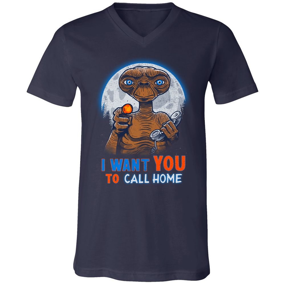 Unisex V-Neck T-Shirt - T2XW14X6 - Navy - 2