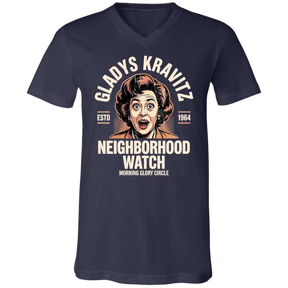 Unisex V-Neck T-Shirt - WSX2H4JX - Navy - 2