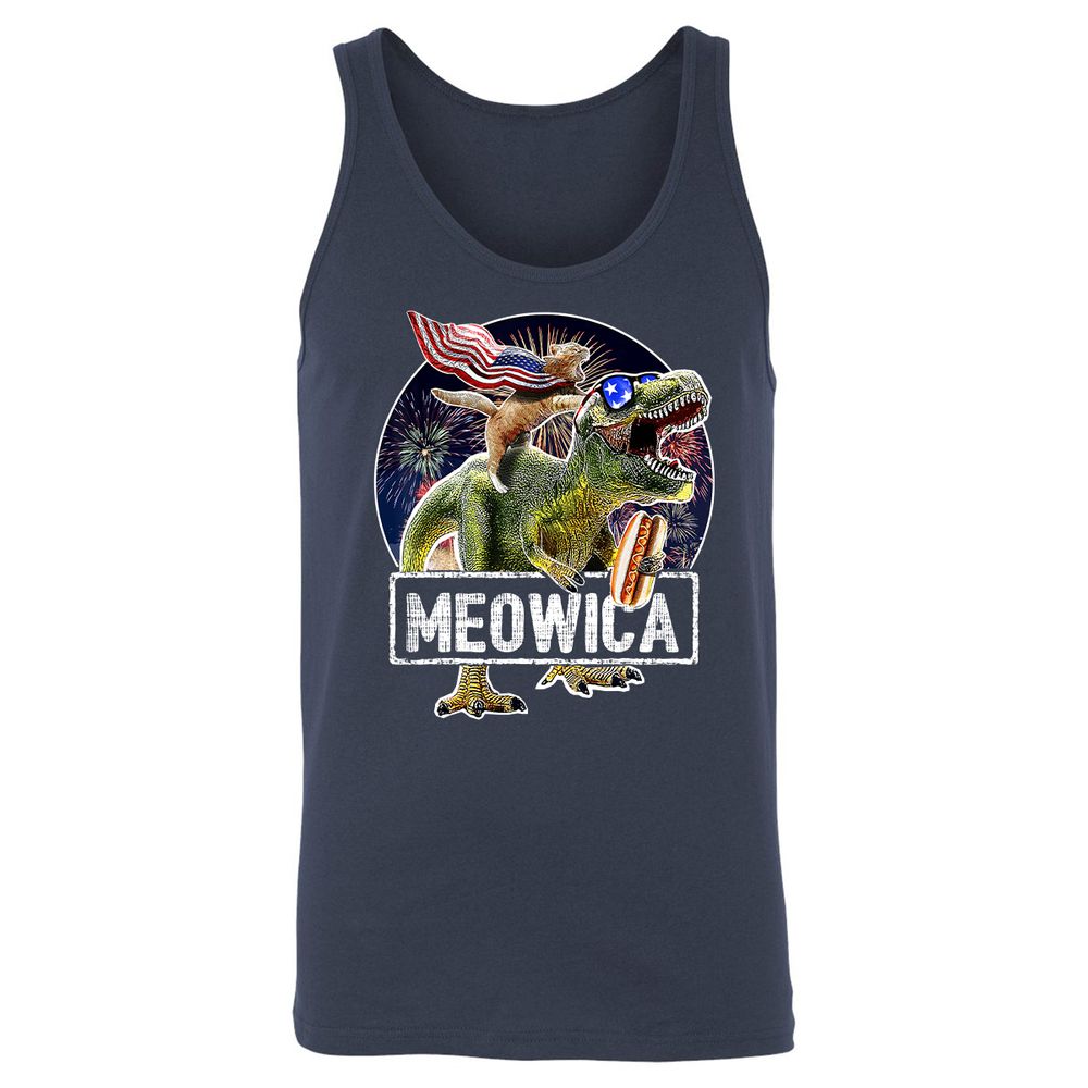 Unisex Jersey Tank - BPCB7HH8 - Navy - 2