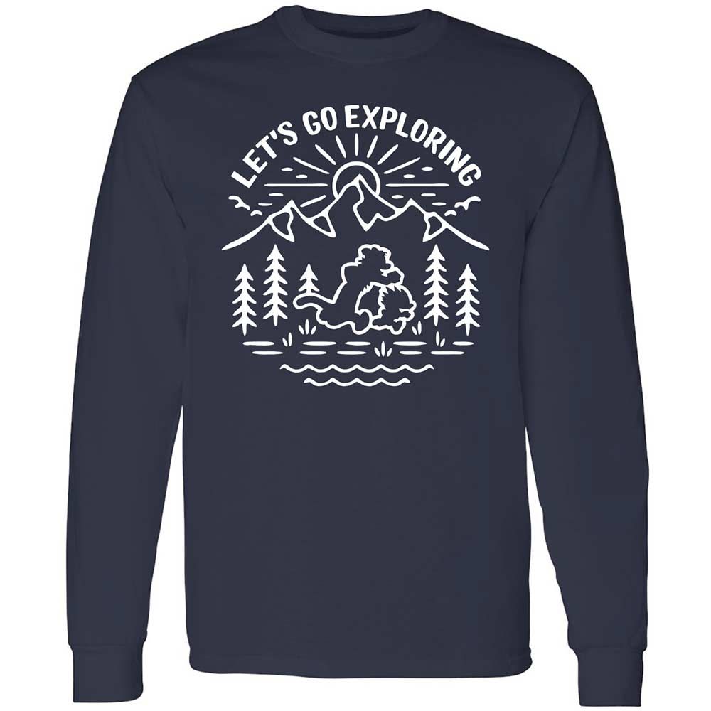 Long Sleeve T-Shirt - GAJEBL5Z - Navy - 2