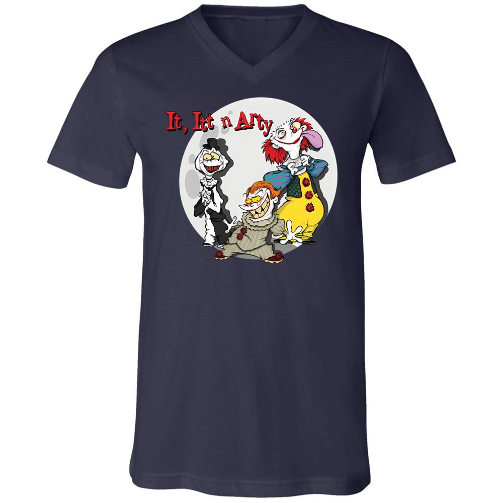 Unisex V-Neck T-Shirt - 2QXVT9FX - Navy - 2