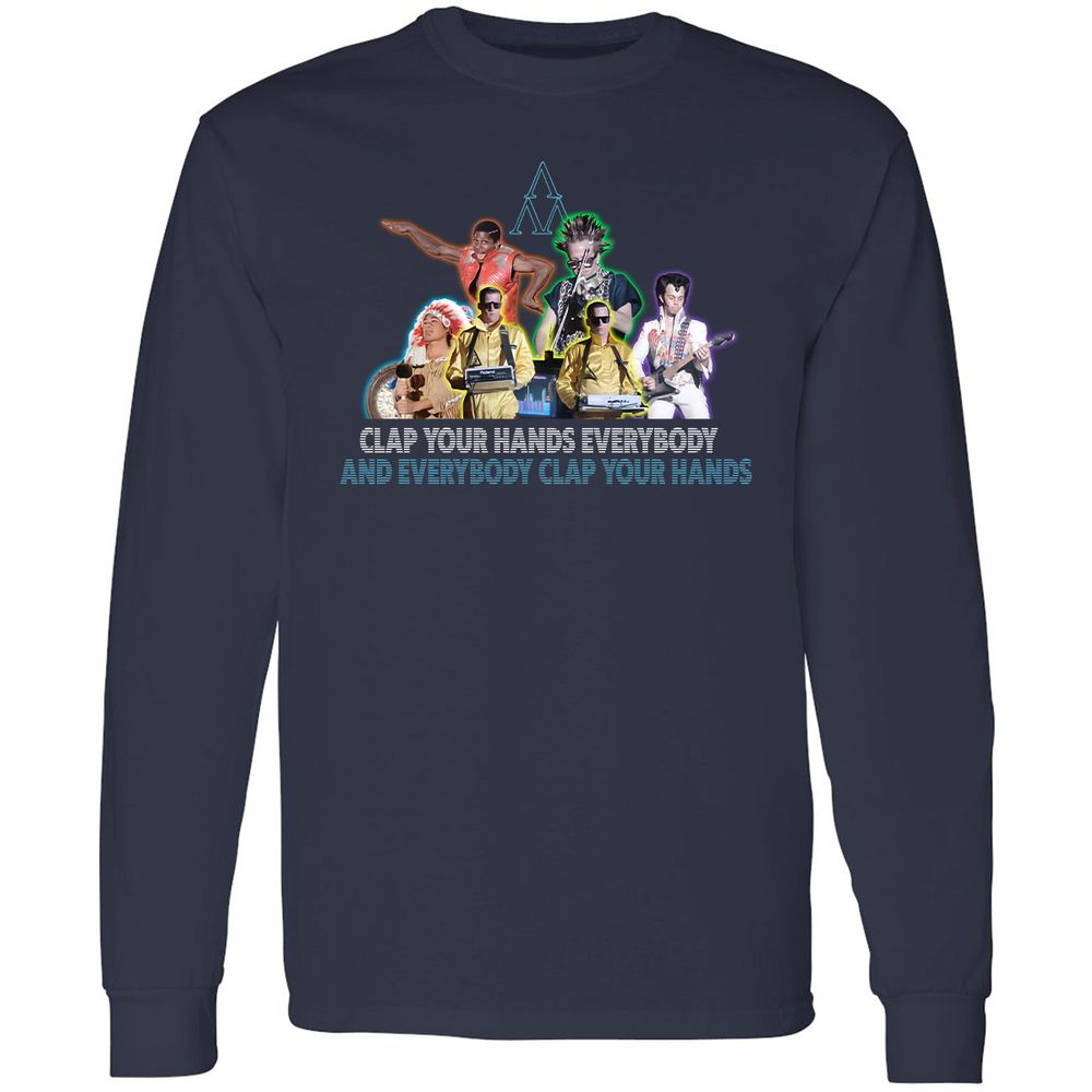 Long Sleeve T-Shirt - GZVCZ2K9 - Navy - 2