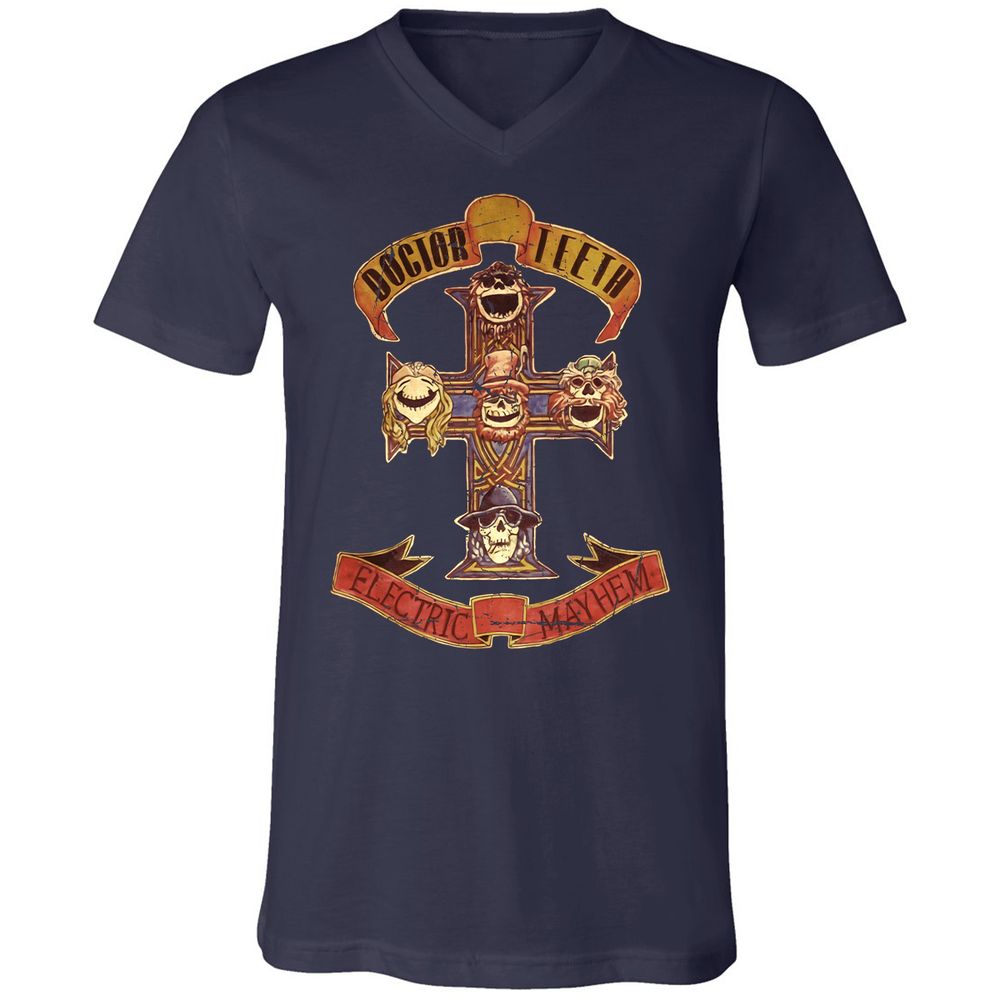 Unisex V-Neck T-Shirt - JWT9K94P - Navy - 2