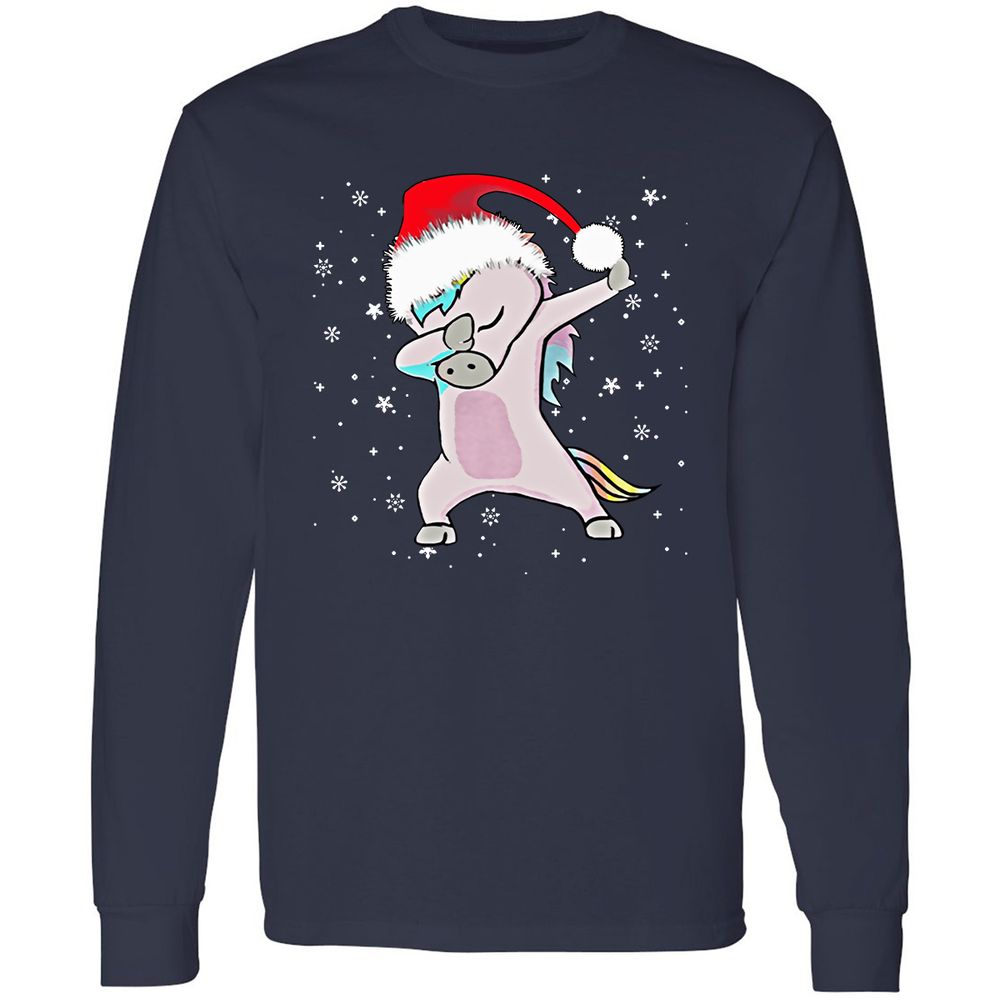 Long Sleeve T-Shirt - HN5HP4SJ - Navy - 2