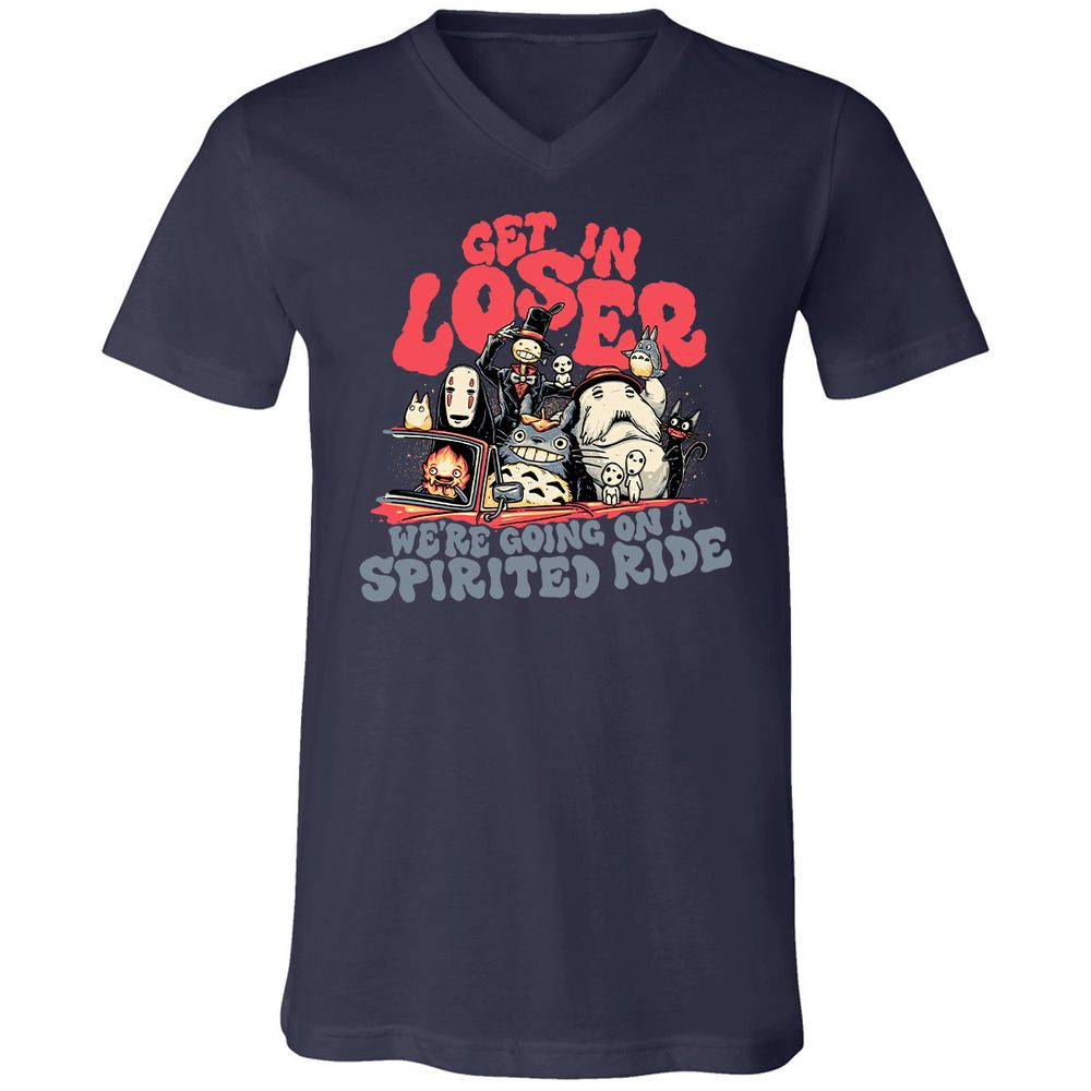 Unisex V-Neck T-Shirt - 2PZYK9Q4 - Navy - 2