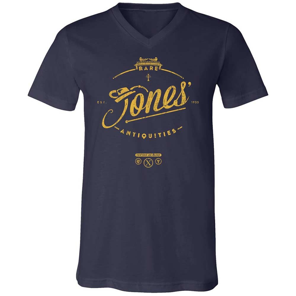 Unisex V-Neck T-Shirt - M6GULHET - Navy - 2