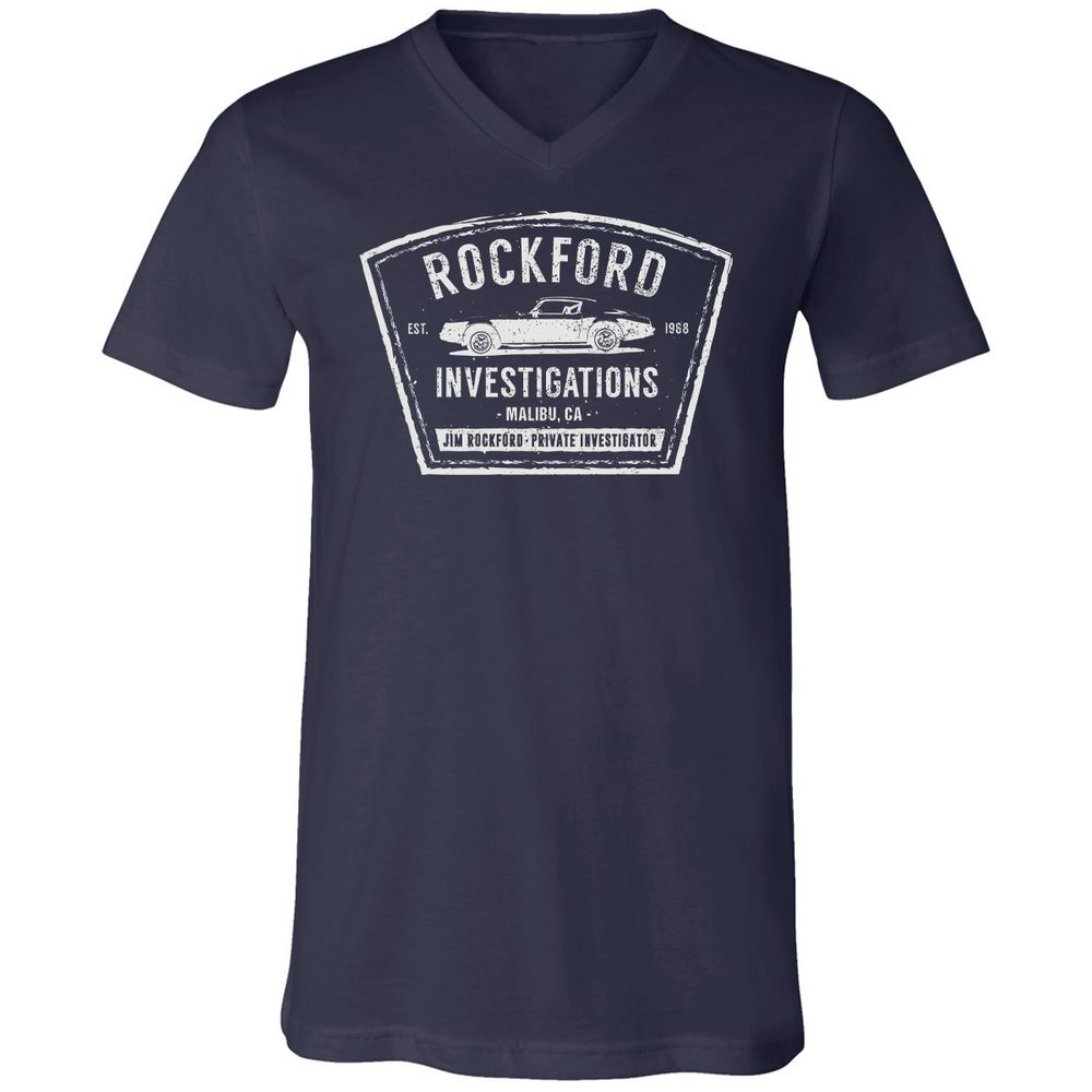 Unisex V-Neck T-Shirt - 7N4H7ENE - Navy - 2