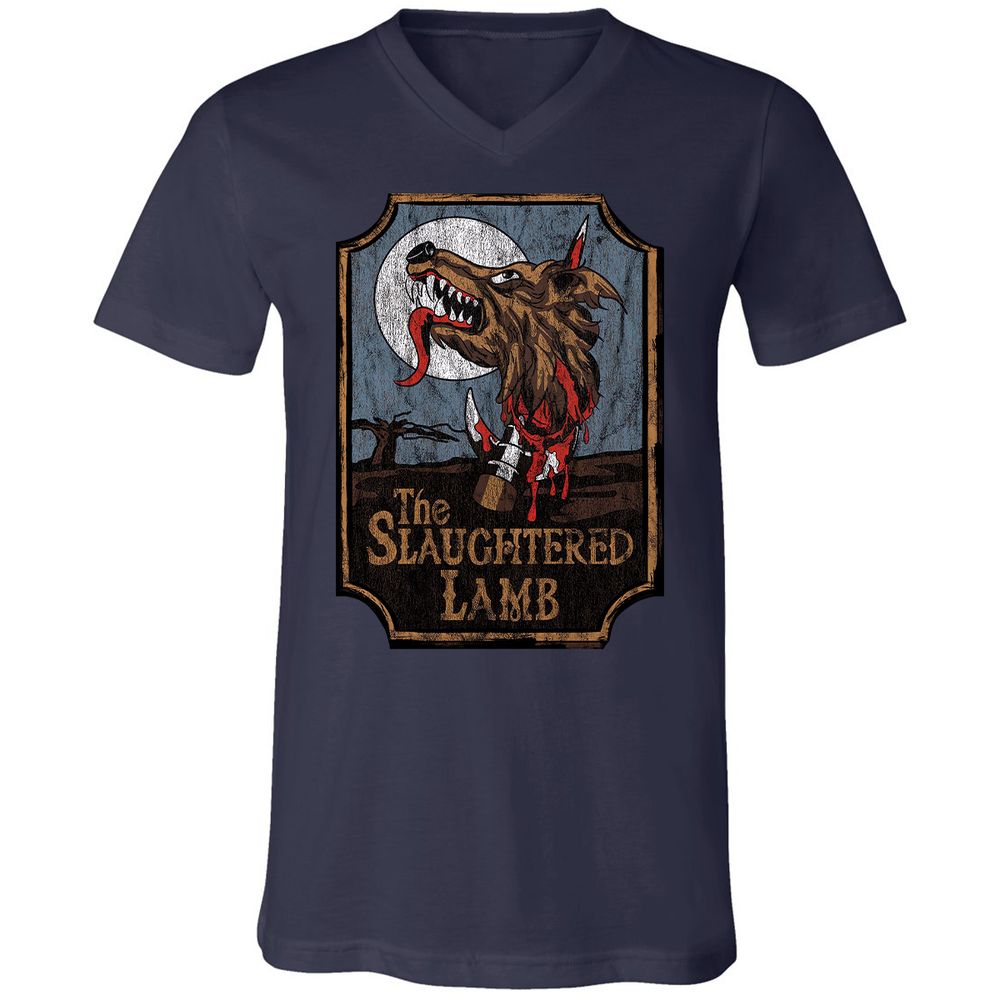 Unisex V-Neck T-Shirt - DLWPCGS2 - Navy - 2