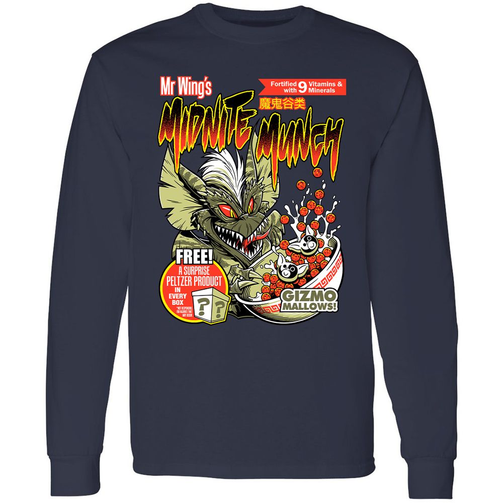 Long Sleeve T-Shirt - XCJNU71G - Navy - 2