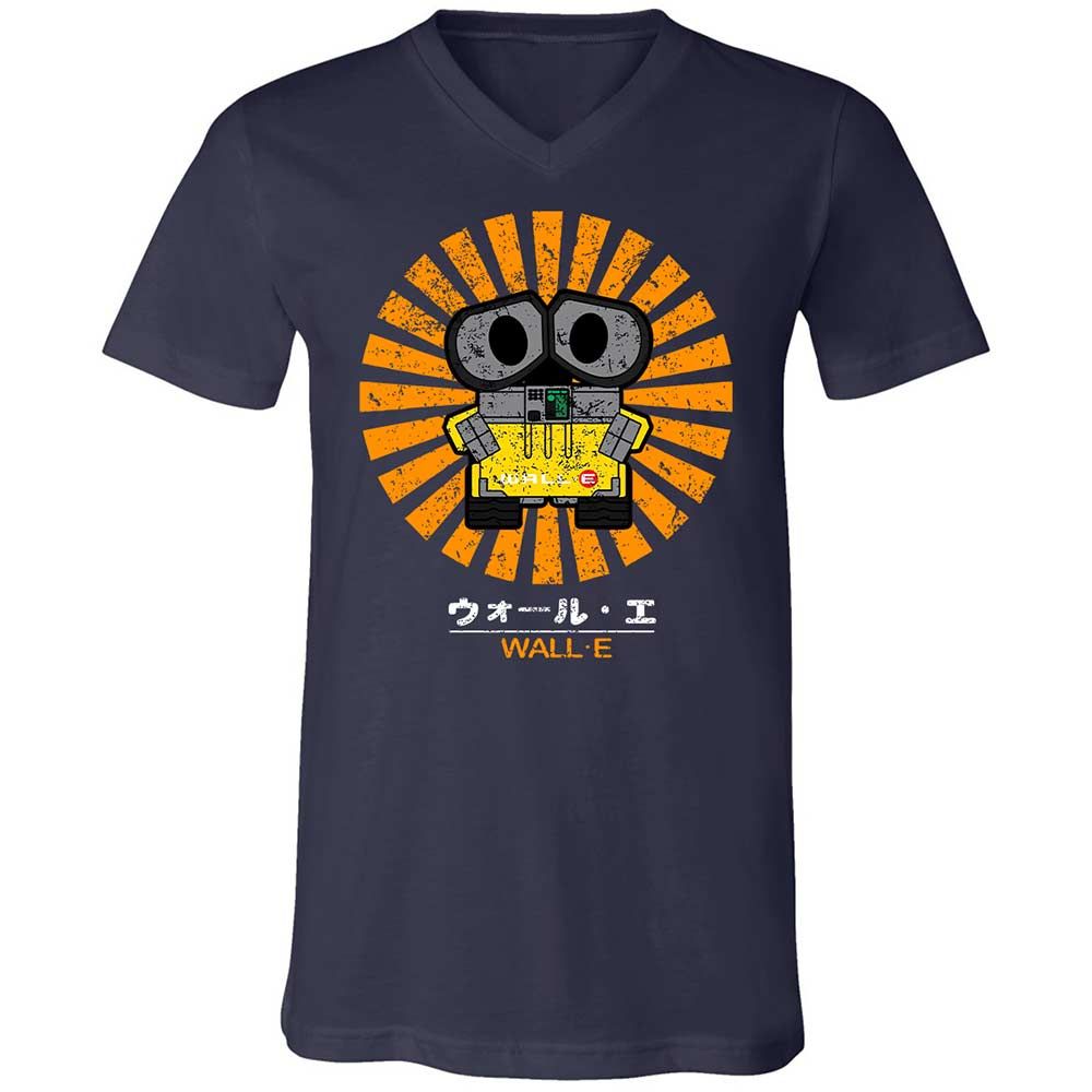 Unisex V-Neck T-Shirt - APSRELKE - Navy - 2