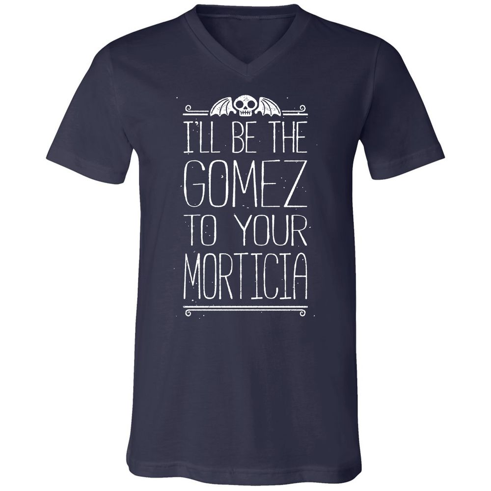Unisex V-Neck T-Shirt - EK7GK5YN - Navy - 2